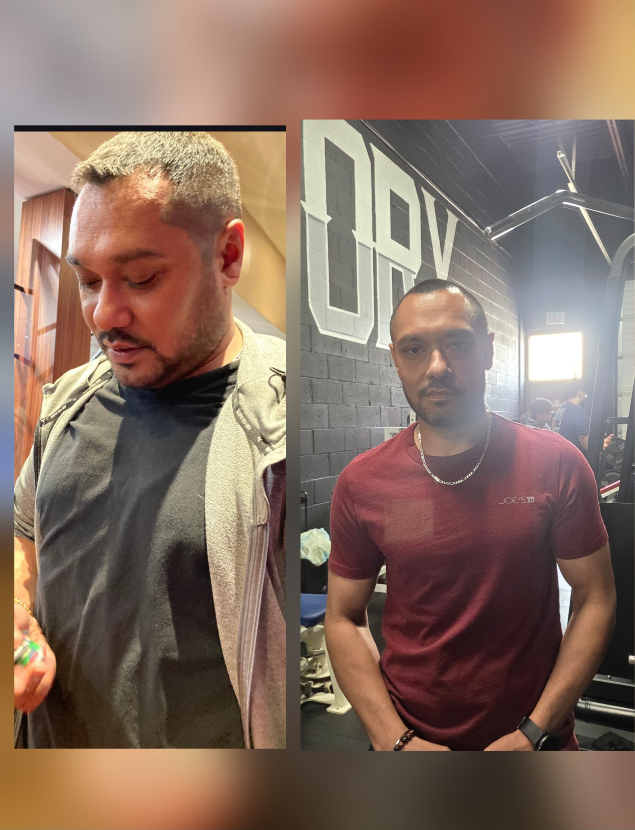 Taran before the rebuild and after, about 18 months apart